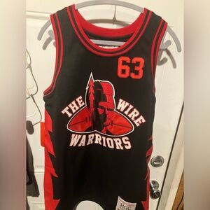 The wire HBO hit show omar warrior’s headgear classic basketball jersey sz large